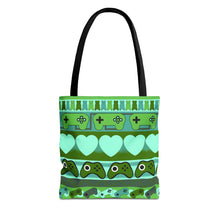 Load image into Gallery viewer, Gamer Ugly Sweater Stripe Tote Bag
