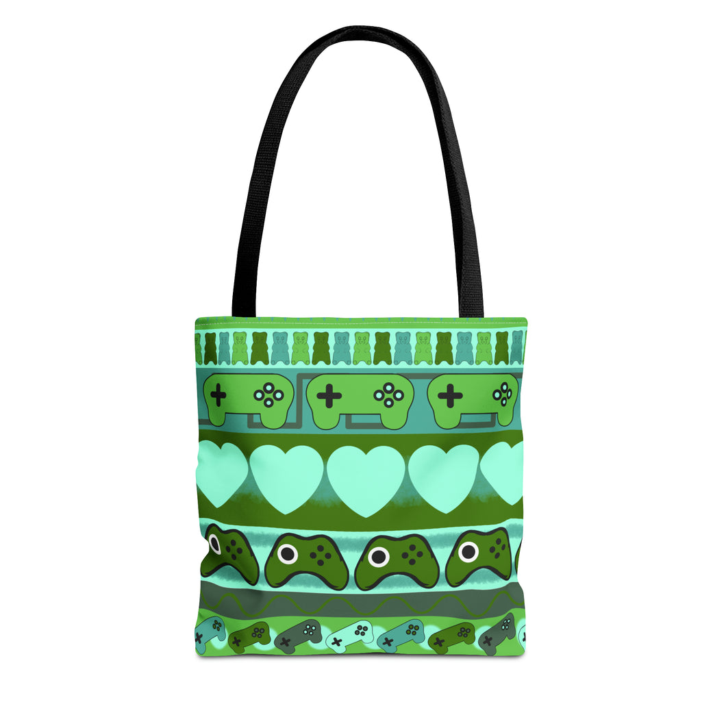 Gamer Ugly Sweater Stripe Tote Bag