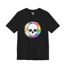 Load image into Gallery viewer, Skull On Burnt Flag Short Sleeve Tee
