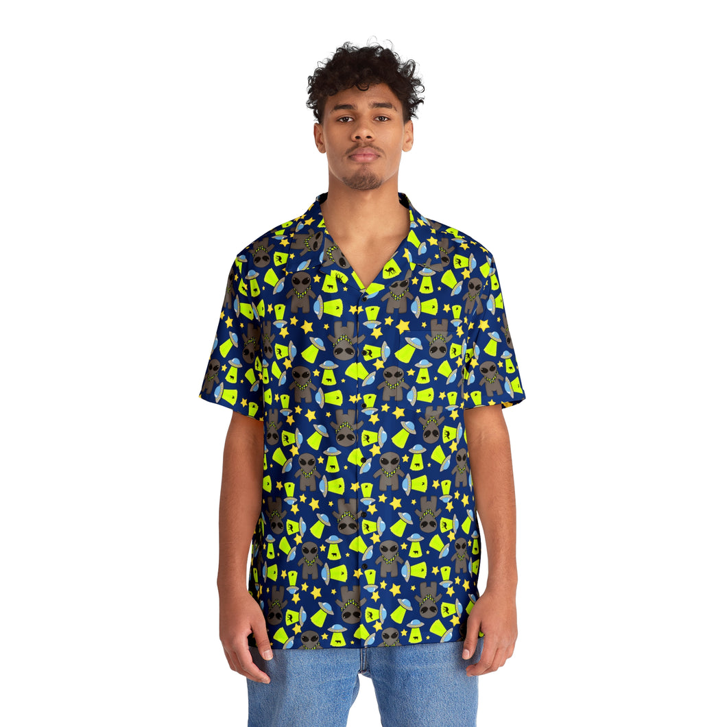 Aliens And UFOs Button Up