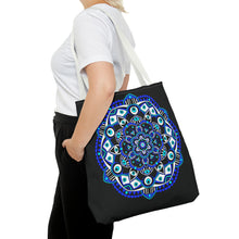 Load image into Gallery viewer, Evil Eye Mandala Tote Bag
