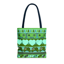 Load image into Gallery viewer, Gamer Ugly Sweater Stripe Tote Bag
