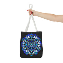 Load image into Gallery viewer, Evil Eye Mandala Tote Bag
