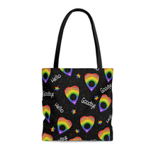 Load image into Gallery viewer, Rainbow Ouija Planchette Tote Bag
