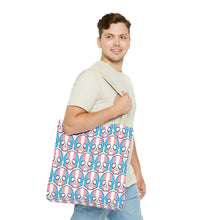 Load image into Gallery viewer, Trans Pride Skull Tote Bag
