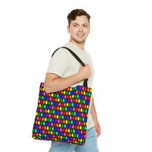 Load image into Gallery viewer, Anatomical Retro Pride Hearts Tote Bag
