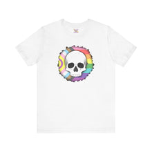 Load image into Gallery viewer, Skull On Burnt Flag Short Sleeve Tee
