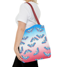 Load image into Gallery viewer, Trans Pride Moth Tote Bag
