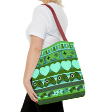 Load image into Gallery viewer, Gamer Ugly Sweater Stripe Tote Bag
