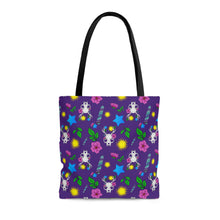 Load image into Gallery viewer, Whimsical Skull Print Tote Bag
