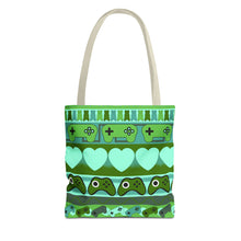 Load image into Gallery viewer, Gamer Ugly Sweater Stripe Tote Bag
