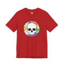 Load image into Gallery viewer, Skull On Burnt Flag Short Sleeve Tee
