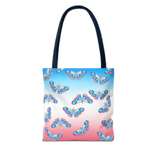 Load image into Gallery viewer, Trans Pride Moth Tote Bag
