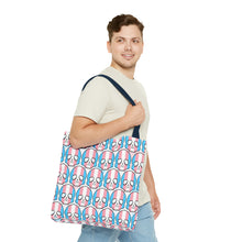 Load image into Gallery viewer, Trans Pride Skull Tote Bag
