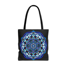 Load image into Gallery viewer, Evil Eye Mandala Tote Bag
