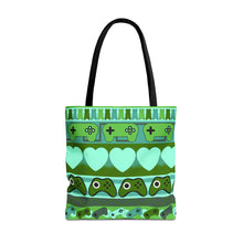 Load image into Gallery viewer, Gamer Ugly Sweater Stripe Tote Bag
