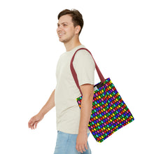 Load image into Gallery viewer, Anatomical Retro Pride Hearts Tote Bag
