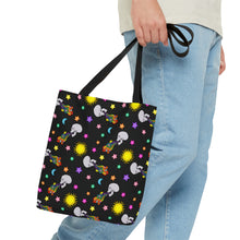 Load image into Gallery viewer, Rainbow Smoke Skull All Over Tote Bag
