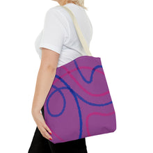 Load image into Gallery viewer, Abstract Bisexual Pride Tote Bag
