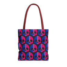 Load image into Gallery viewer, Bisexual Pride Skull Tote Bag
