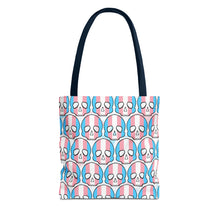 Load image into Gallery viewer, Trans Pride Skull Tote Bag
