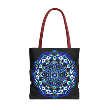 Load image into Gallery viewer, Evil Eye Mandala Tote Bag
