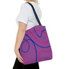 Load image into Gallery viewer, Abstract Bisexual Pride Tote Bag
