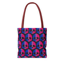 Load image into Gallery viewer, Bisexual Pride Skull Tote Bag
