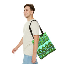 Load image into Gallery viewer, Gamer Ugly Sweater Stripe Tote Bag
