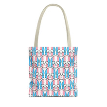 Load image into Gallery viewer, Trans Pride Skull Tote Bag
