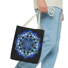 Load image into Gallery viewer, Evil Eye Mandala Tote Bag
