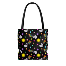 Load image into Gallery viewer, Rainbow Smoke Skull All Over Tote Bag
