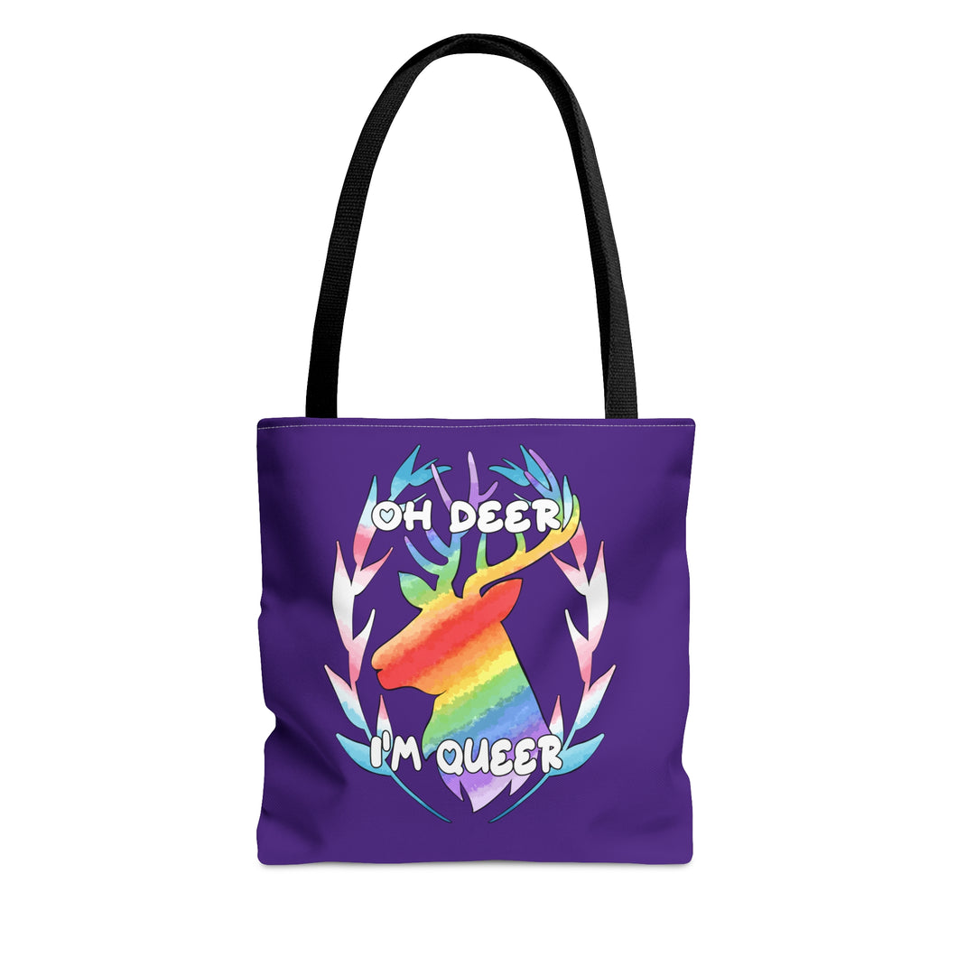 Oh Deer, I'm Queer Tote Bag