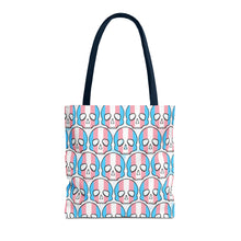 Load image into Gallery viewer, Trans Pride Skull Tote Bag
