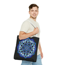 Load image into Gallery viewer, Evil Eye Mandala Tote Bag
