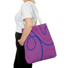 Load image into Gallery viewer, Abstract Bisexual Pride Tote Bag
