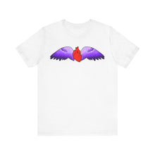 Load image into Gallery viewer, Flying Heart - Unisex Jersey Short Sleeve Tee
