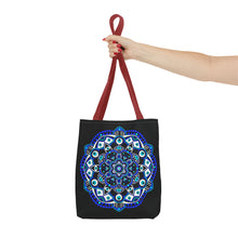 Load image into Gallery viewer, Evil Eye Mandala Tote Bag
