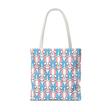 Load image into Gallery viewer, Trans Pride Skull Tote Bag
