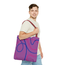 Load image into Gallery viewer, Abstract Bisexual Pride Tote Bag
