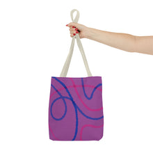 Load image into Gallery viewer, Abstract Bisexual Pride Tote Bag
