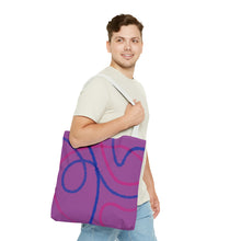 Load image into Gallery viewer, Abstract Bisexual Pride Tote Bag
