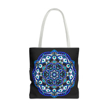 Load image into Gallery viewer, Evil Eye Mandala Tote Bag
