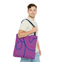 Load image into Gallery viewer, Abstract Bisexual Pride Tote Bag
