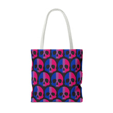 Load image into Gallery viewer, Bisexual Pride Skull Tote Bag
