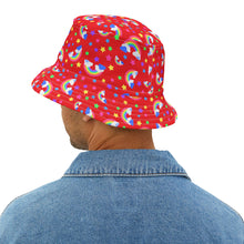 Load image into Gallery viewer, Rainbows Left On Red Bucket Hat
