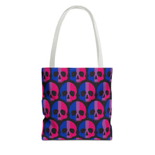 Load image into Gallery viewer, Bisexual Pride Skull Tote Bag
