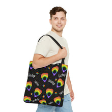 Load image into Gallery viewer, Rainbow Ouija Planchette Tote Bag
