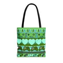 Load image into Gallery viewer, Gamer Ugly Sweater Stripe Tote Bag
