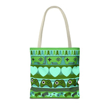 Load image into Gallery viewer, Gamer Ugly Sweater Stripe Tote Bag
